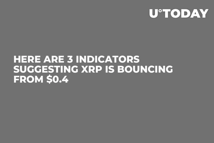 Here Are 3 Indicators Suggesting XRP Is Bouncing from $0.4