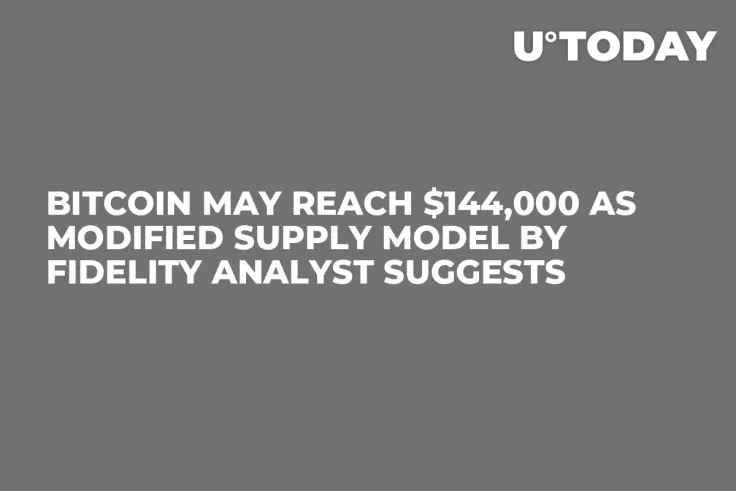Bitcoin May Reach $144,000 as Modified Supply Model by Fidelity Analyst Suggests