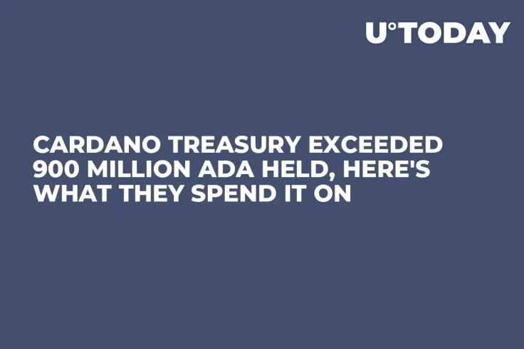 Cardano Treasury Exceeded 900 Million ADA Held, Here's What They Spend It On