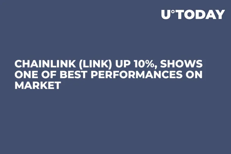 Chainlink (LINK) up 10%, Shows One of Best Performances on Market