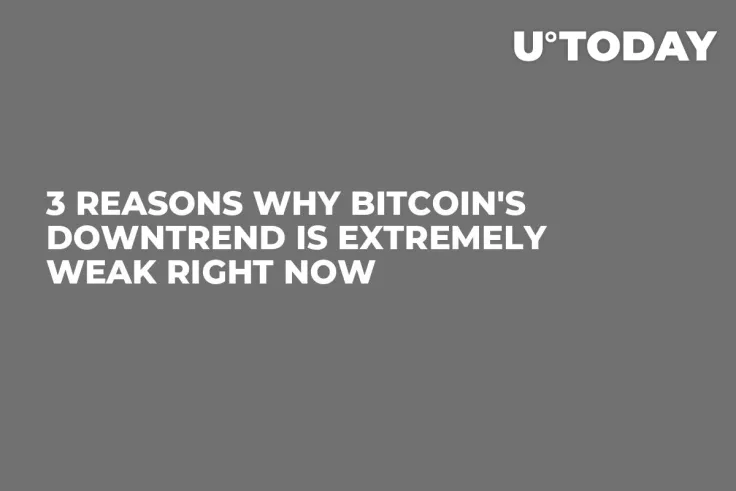 3 Reasons Why Bitcoin's Downtrend Is Extremely Weak Right Now