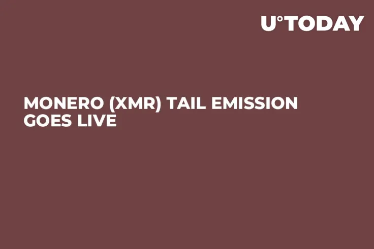 Monero (XMR) Tail Emission Goes Live