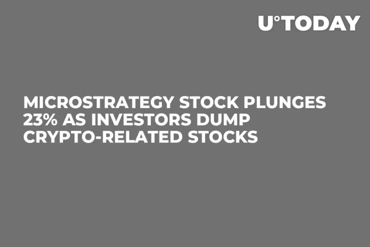 MicroStrategy Stock Plunges 23% as Investors Dump Crypto-Related Stocks