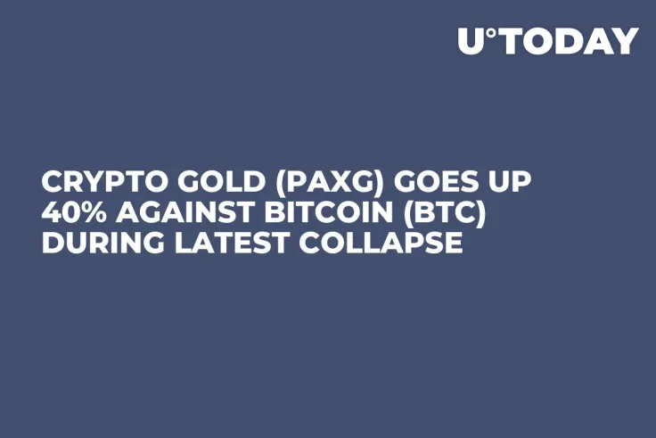 Crypto Gold (PAXG) Goes up 40% Against Bitcoin (BTC) During Latest Collapse