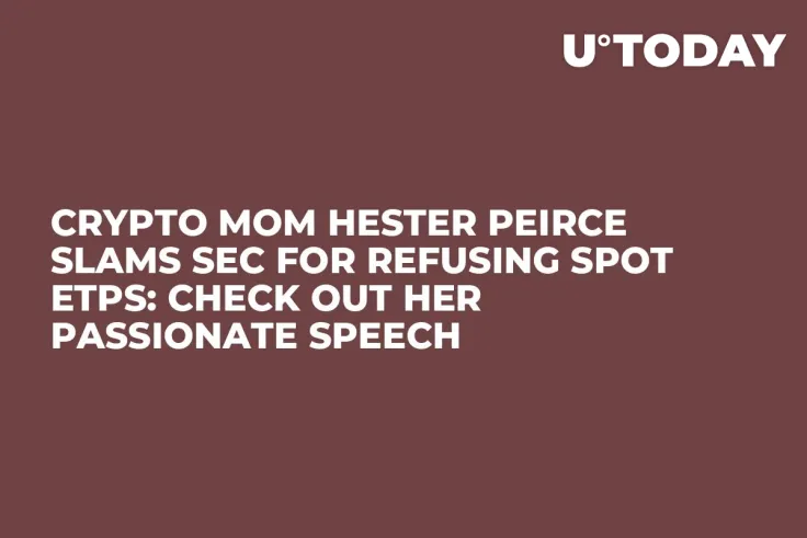 Crypto Mom Hester Peirce Slams SEC for Refusing Spot ETPs: Check Out Her Passionate Speech
