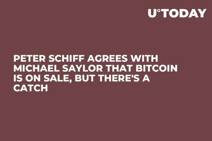 Peter Schiff Agrees with Michael Saylor That Bitcoin Is on Sale, But There's a Catch