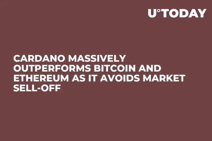 Cardano Massively Outperforms Bitcoin and Ethereum as It Avoids Market Sell-Off