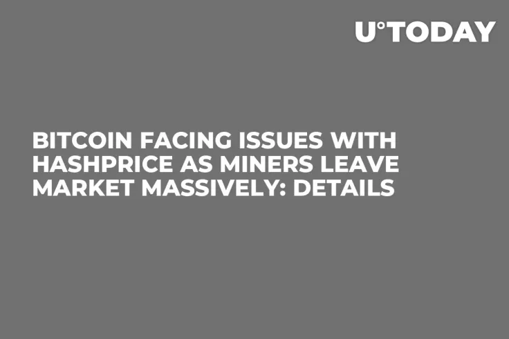 Bitcoin Facing Issues with Hashprice as Miners Leave Market Massively: Details