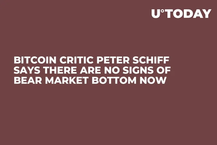 Bitcoin Critic Peter Schiff Says There Are No Signs of Bear Market Bottom Now