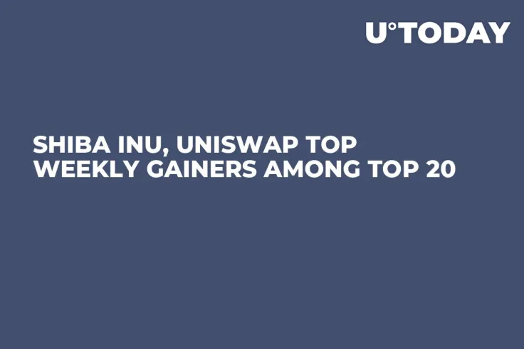 Shiba Inu, Uniswap Top Weekly Gainers Among Top 20
