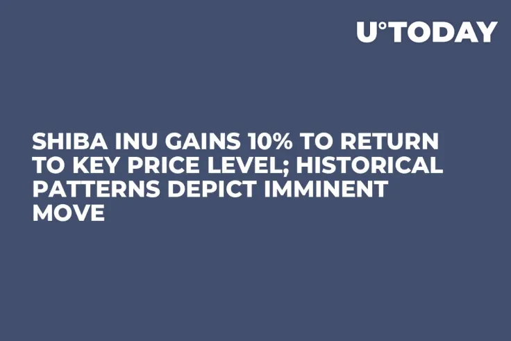 Shiba Inu Gains 10% to Return to Key Price Level; Historical Patterns Depict Imminent Move