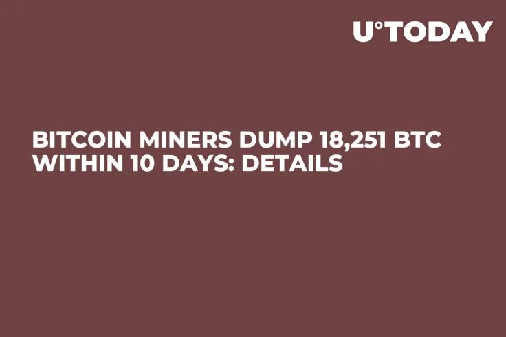 Bitcoin Miners Dump 18,251 BTC Within 10 Days: Details