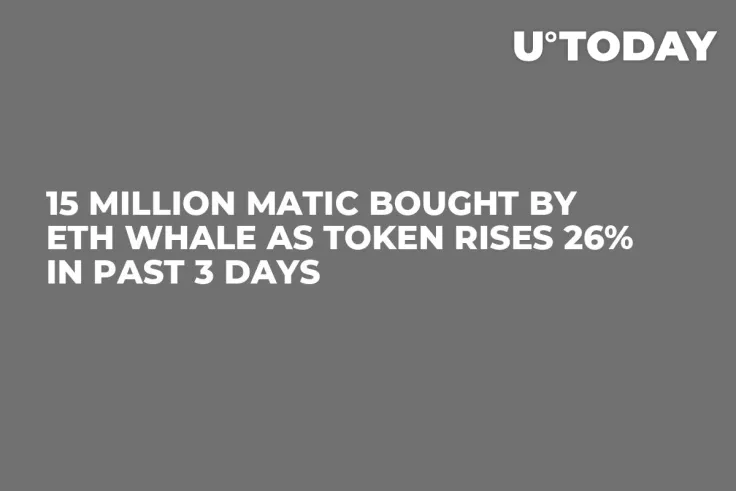 15 Million MATIC Bought by ETH Whale as Token Rises 26% in Past 3 Days