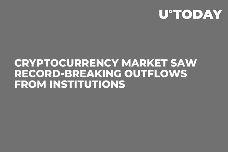 Cryptocurrency Market Saw Record-Breaking Outflows from Institutions