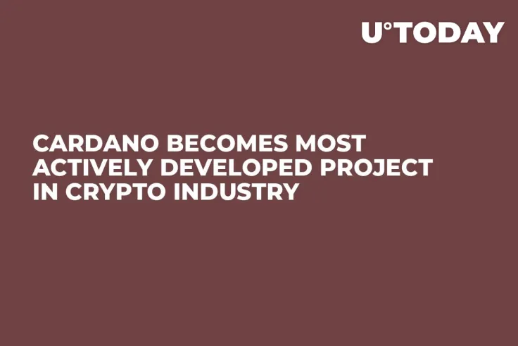 Cardano Becomes Most Actively Developed Project in Crypto Industry
