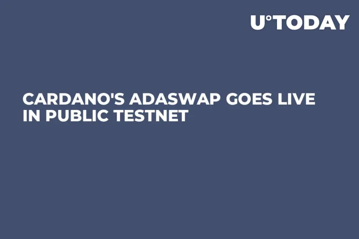 Сardano's AdaSwap Goes Live in Public Testnet
