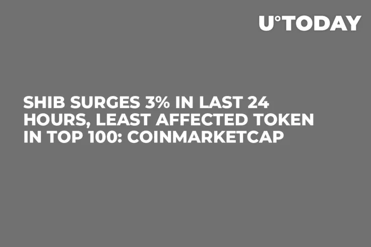 SHIB Surges 3% in Last 24 Hours, Least Affected Token in Top 100: CoinMarketCap