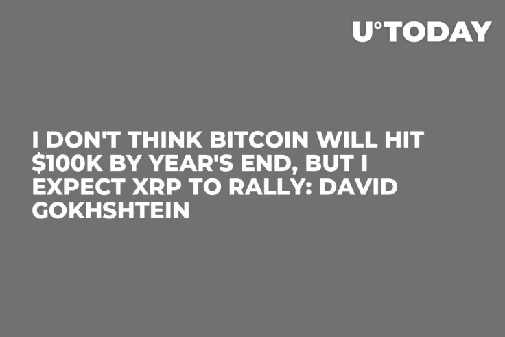 I Don't Think Bitcoin Will Hit $100K by Year's End, But I Expect XRP to Rally: David Gokhshtein