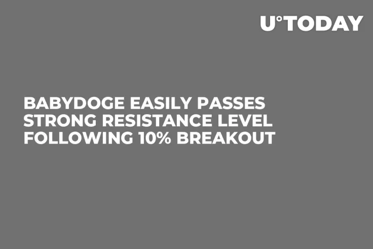 BabyDoge Easily Passes Strong Resistance Level Following 10% Breakout