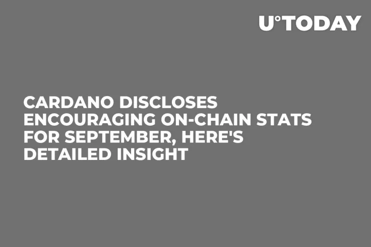 Cardano Discloses Encouraging On-Chain Stats for September, Here's Detailed Insight