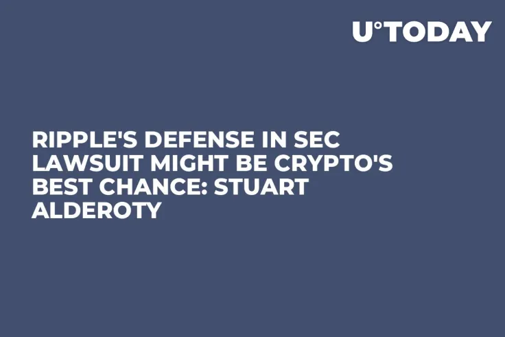 Ripple's Defense in SEC Lawsuit Might Be Crypto's Best Chance: Stuart Alderoty