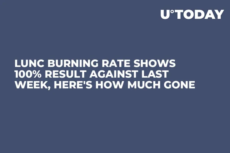 LUNC Burning Rate Shows 100% Result Against Last Week, Here's How Much Gone