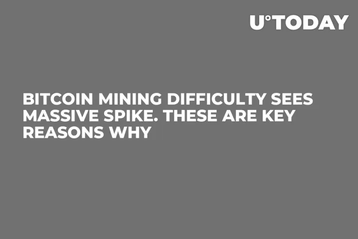 Bitcoin Mining Difficulty Sees Massive Spike. These Are Key Reasons Why