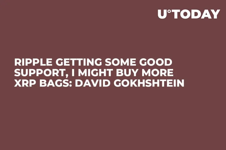 Ripple Getting Some Good Support, I Might Buy More XRP Bags: David Gokhshtein