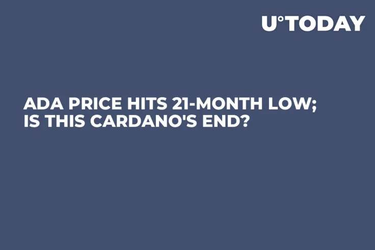 ADA Price Hits 21-Month Low; Is This Cardano's End?
