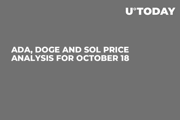 ADA, DOGE and SOL Price Analysis for October 18
