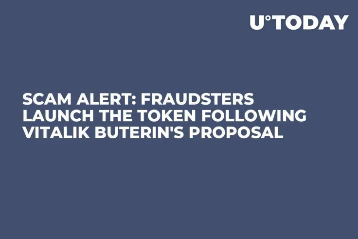 SCAM ALERT: Fraudsters Launch THE Token Following Vitalik Buterin's Proposal