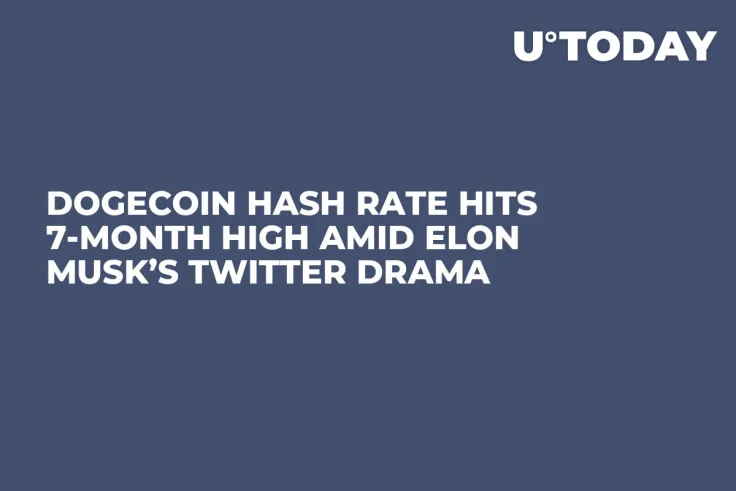 Dogecoin Hash Rate Hits 7-Month High Amid Elon Musk’s Twitter Drama