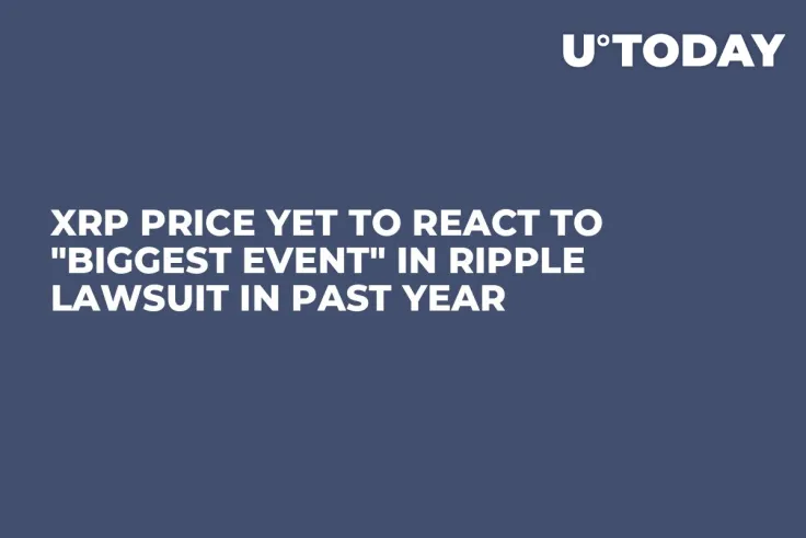 XRP Price Yet to React to "Biggest Event" in Ripple Lawsuit in Past Year
