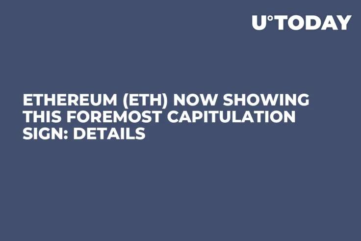 Ethereum (ETH) Now Showing This Foremost Capitulation Sign: Details