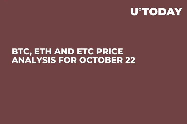 BTC, ETH and ETC Price Analysis for October 22
