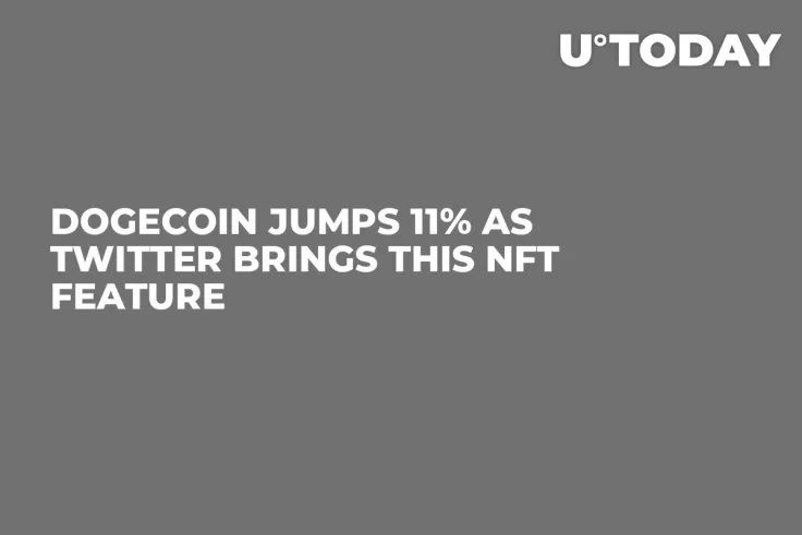 Dogecoin Jumps 11% as Twitter Brings This NFT Feature