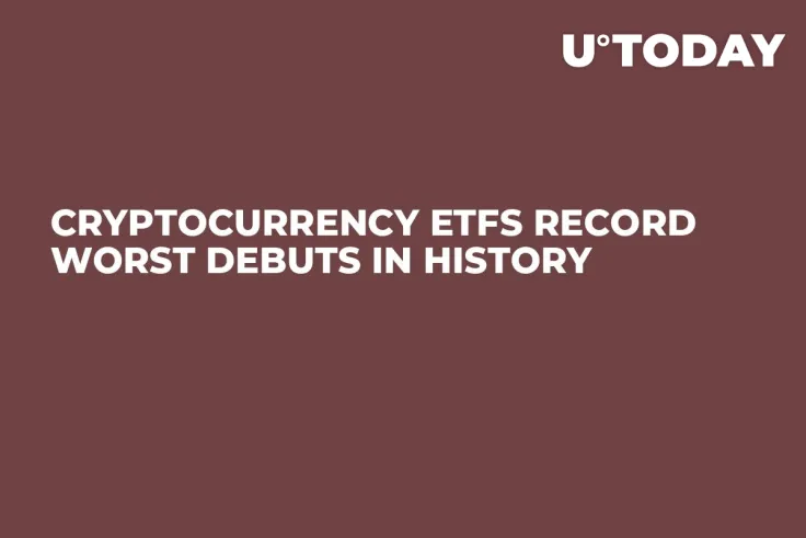 Cryptocurrency ETFs Record Worst Debuts in History