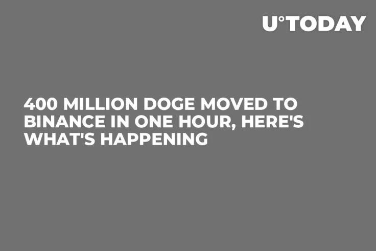 400 Million DOGE Moved to Binance in One Hour, Here's What's Happening