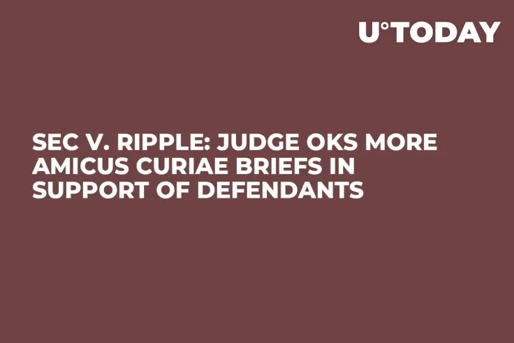 SEC v. Ripple: Judge OKs More Amicus Curiae Briefs in Support of Defendants
