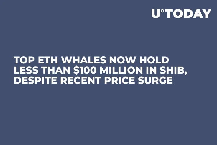 Top ETH Whales Now Hold Less Than $100 Million in SHIB, Despite Recent Price Surge