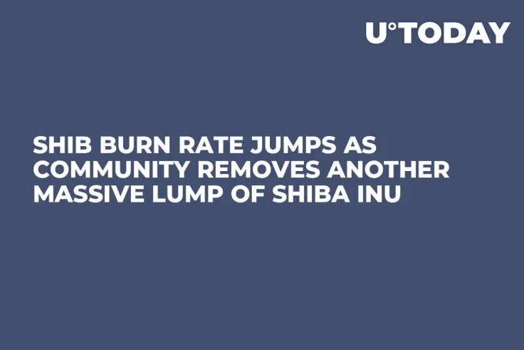 SHIB Burn Rate Jumps as Community Removes Another Massive Lump of Shiba Inu