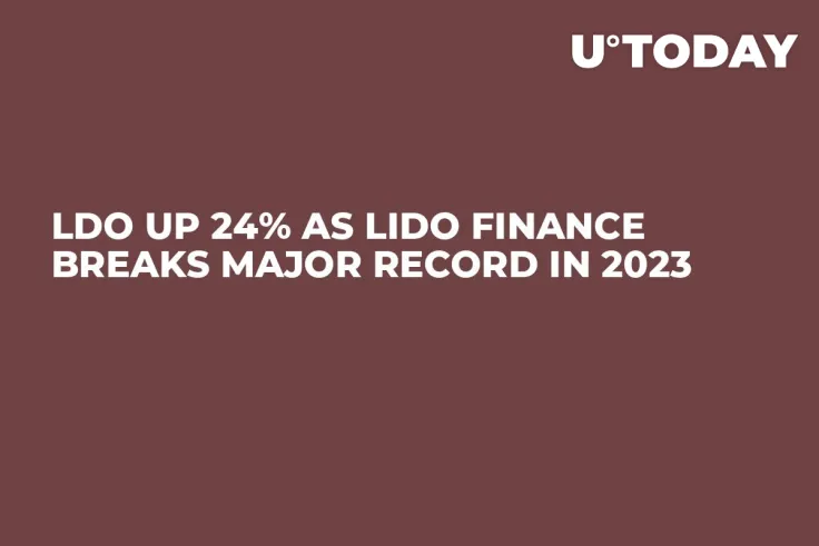 LDO Up 24% as Lido Finance Breaks Major Record in 2023