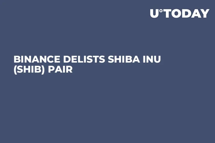 Binance Delists Shiba Inu (SHIB) Pair