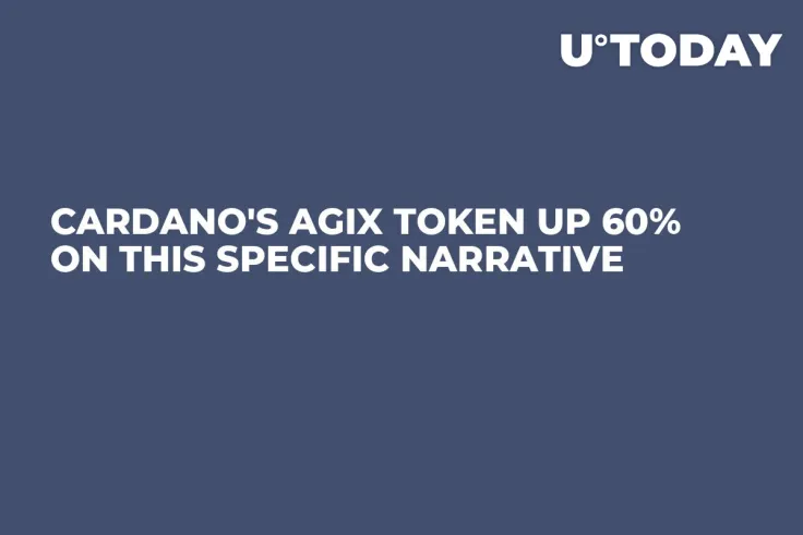 Cardano's AGIX Token Up 60% on This Specific Narrative