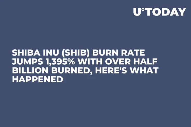 Shiba Inu (SHIB) Burn Rate Jumps 1,395% with Over Half Billion Burned, Here's What Happened