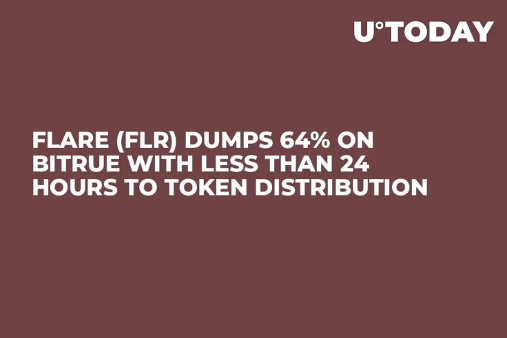 Flare (FLR) Dumps 64% on Bitrue with Less Than 24 Hours to Token Distribution