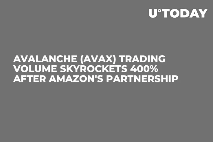 Avalanche (AVAX) Trading Volume Skyrockets 400% After Amazon's Partnership
