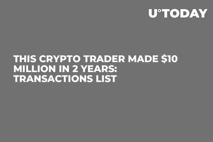 This Crypto Trader Made $10 Million in 2 Years: Transactions List