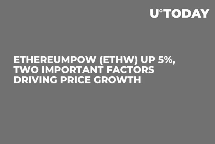 EthereumPOW (ETHW) up 5%, Two Important Factors Driving Price Growth