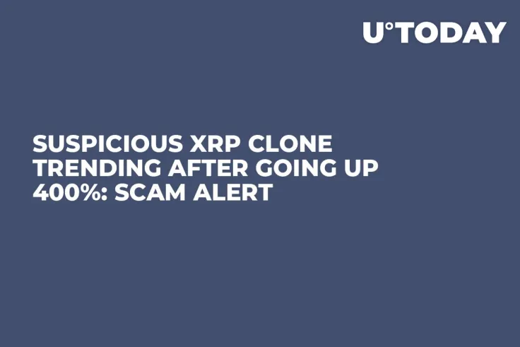 Suspicious XRP Clone Trending After Going up 400%: Scam Alert